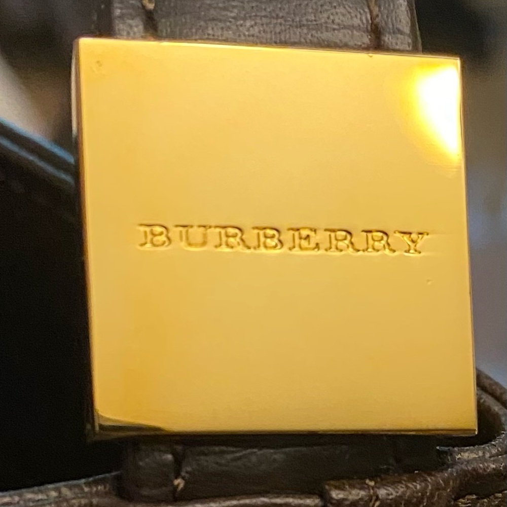 Burberry Brown Vintage Leather Shoulder Bag - Picture 4 of 11